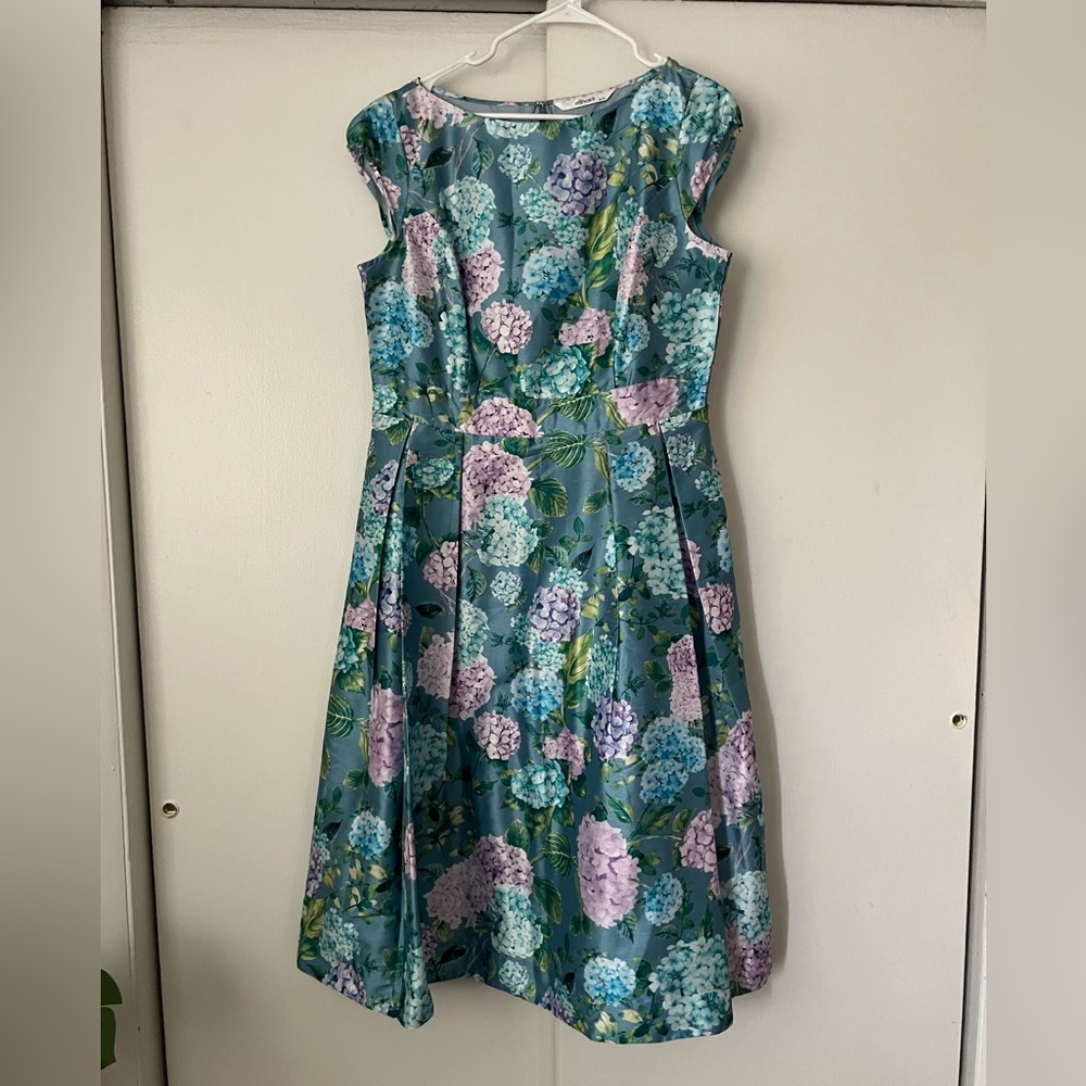 Sea blue Hydrangea Dress